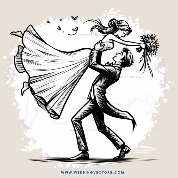a couple dancing together