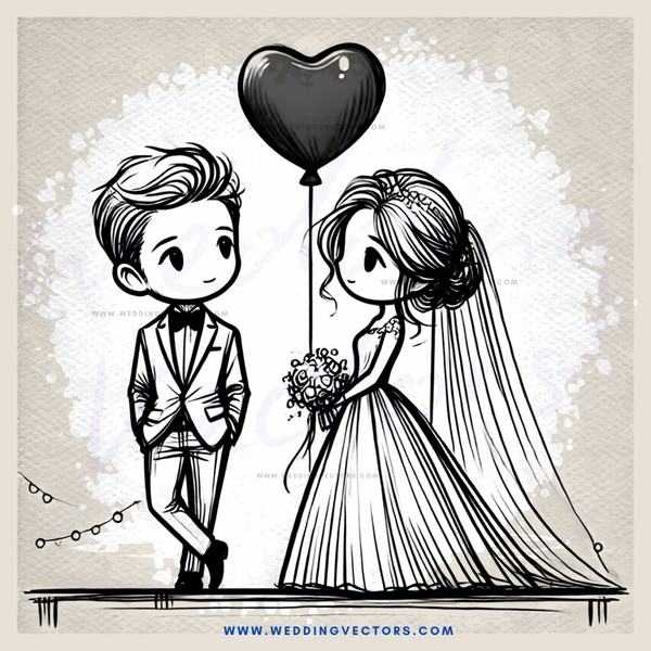the wedding couple