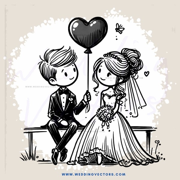 a couple's wedding day