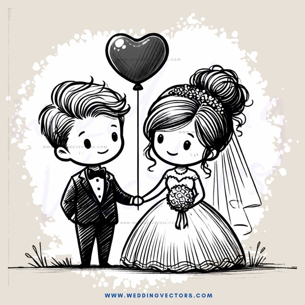 a couple holding hands and an air balloon