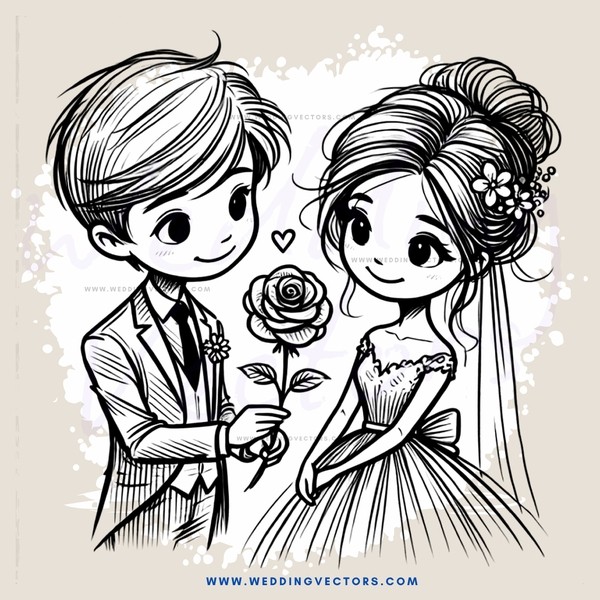 boy holding rose for girl
