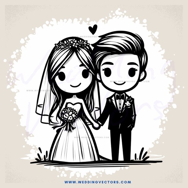 couple posing for picture on their wedding day