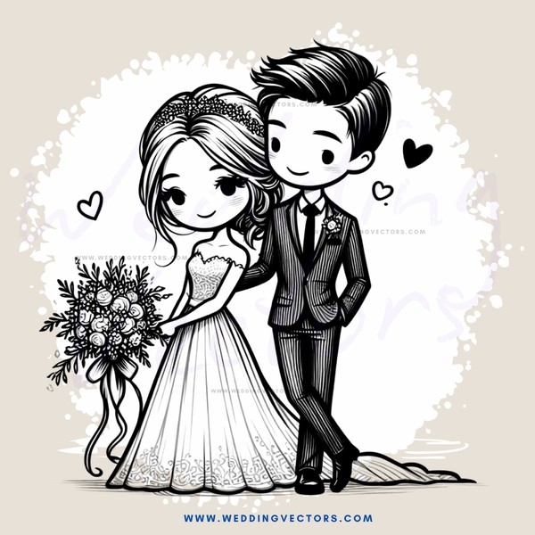 the bride and groom