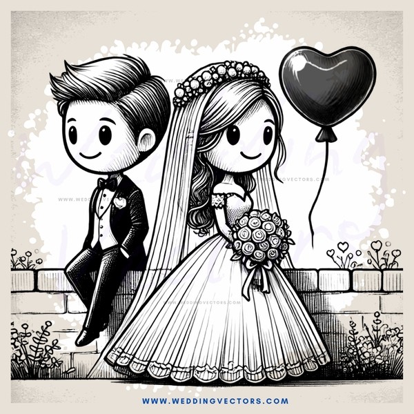 wedding cartoon
