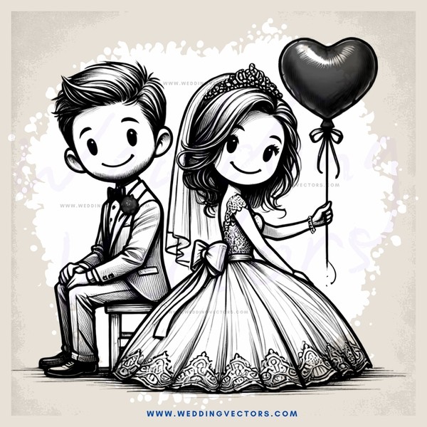 a man and woman sitting on a bench with balloon in hands