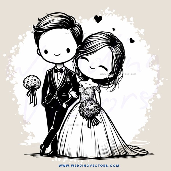 the groom and bride at wedding