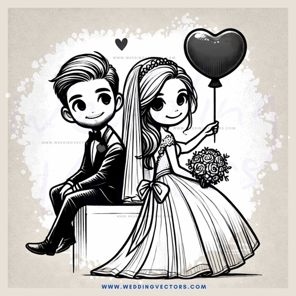 groom and bride sitting on chair