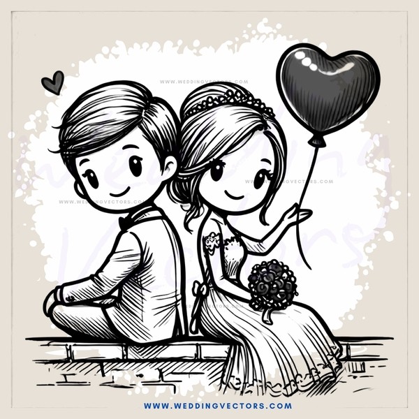 love on their wedding day