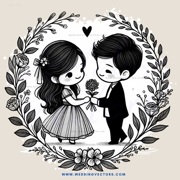 couple in wedding picture