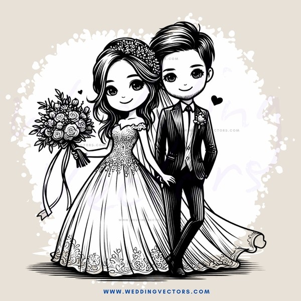 wedding portrait (cartoon)
