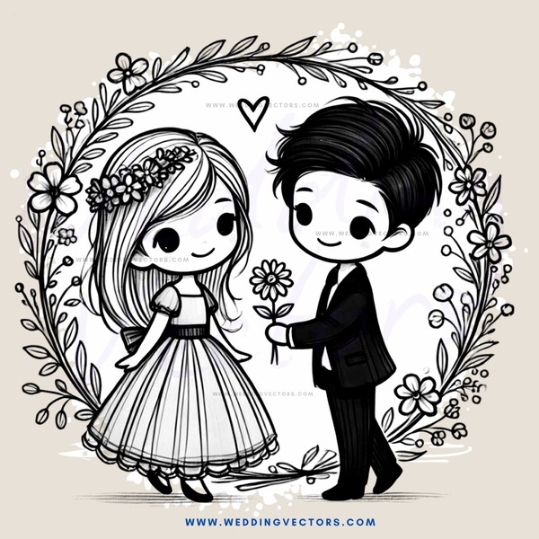 a young couple in nature