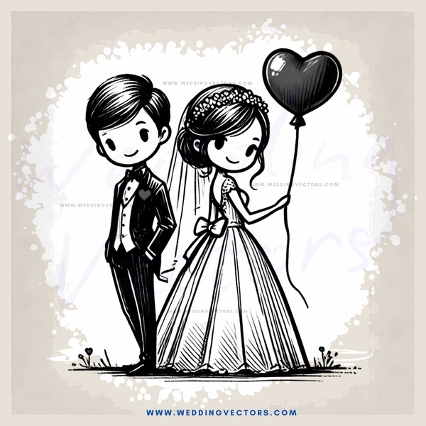 wedding bride and groom standing together