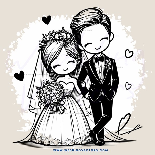 a wedding couple posing for their picture
