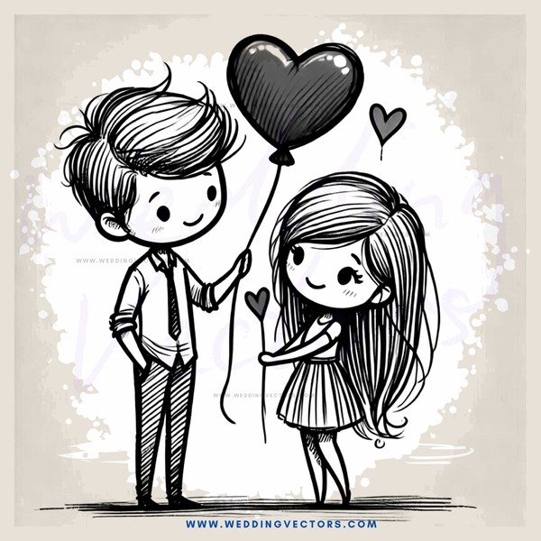 a boy and girl holding up a balloon together