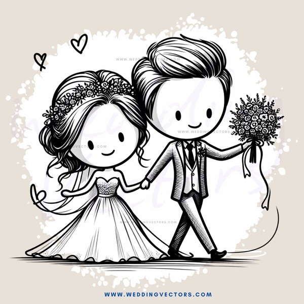 groom and bride holding flower bouquet and wedding ring