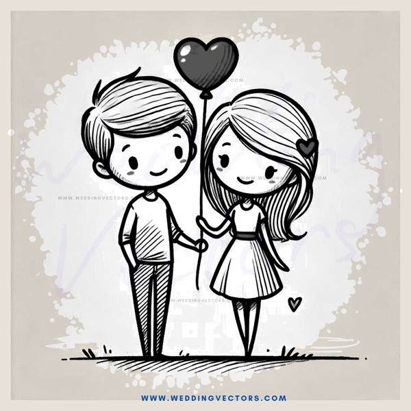 a boy and girl holding hands and wearing dresses