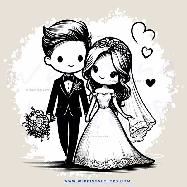a bride and groom with bouquet on their hands