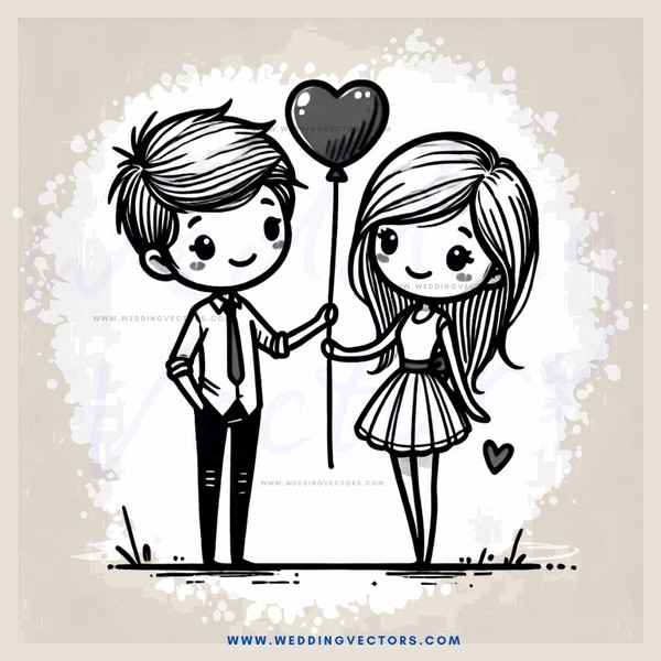 a boy and girl holding hands