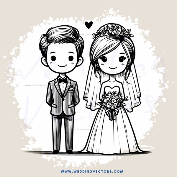 a bride and groom portrait in black and white