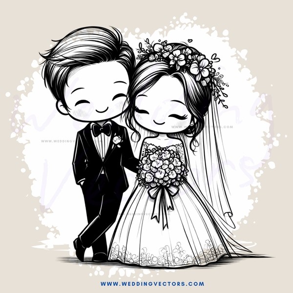 a young couple shares their wedding day