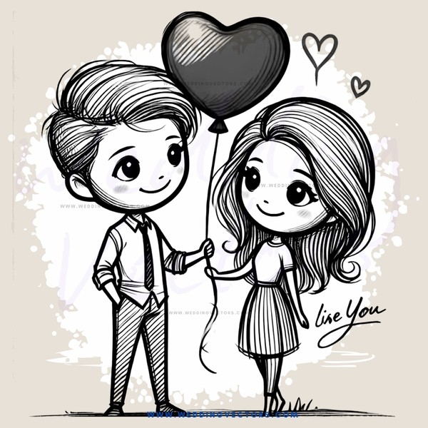 boy and girl holding balloon