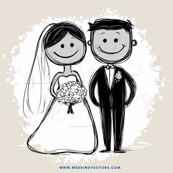 wedding bride and groom