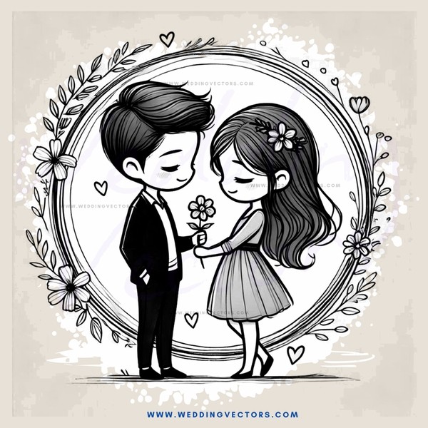 love story in black and white