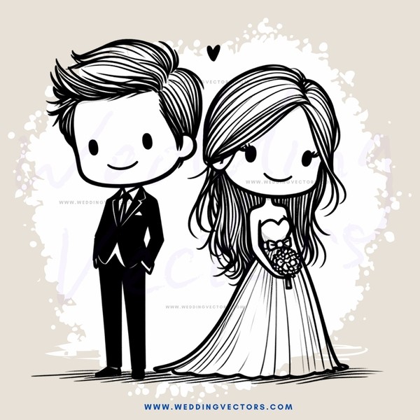 a couple standing together, facing each other
