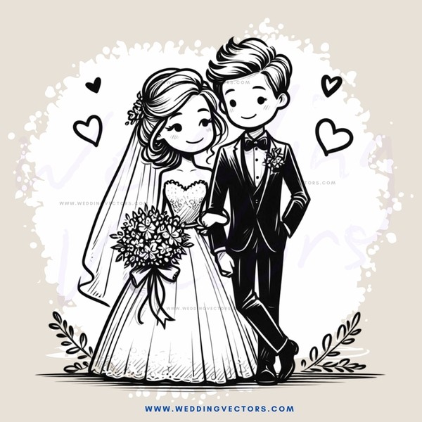 wedding bride & groom