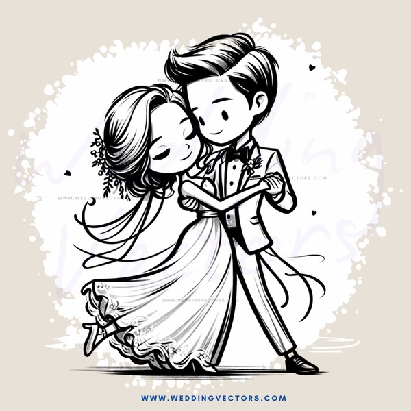 couple posing for picture in white dress and suit