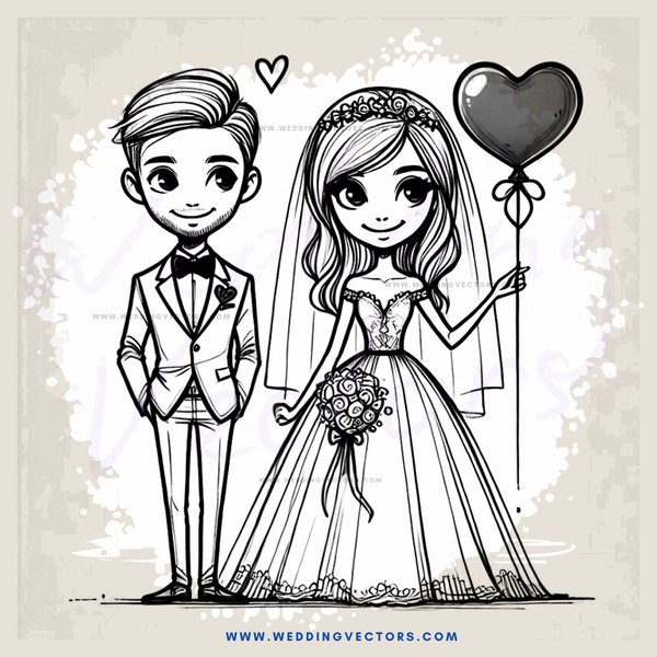 a couple standing together and holding a heart