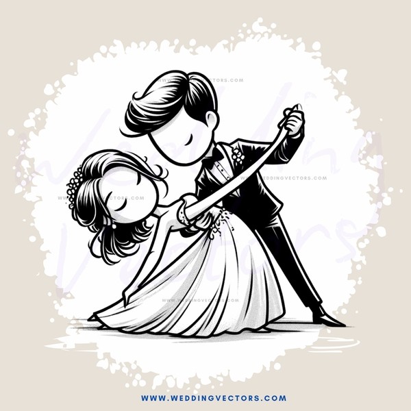 a man and woman dancing together