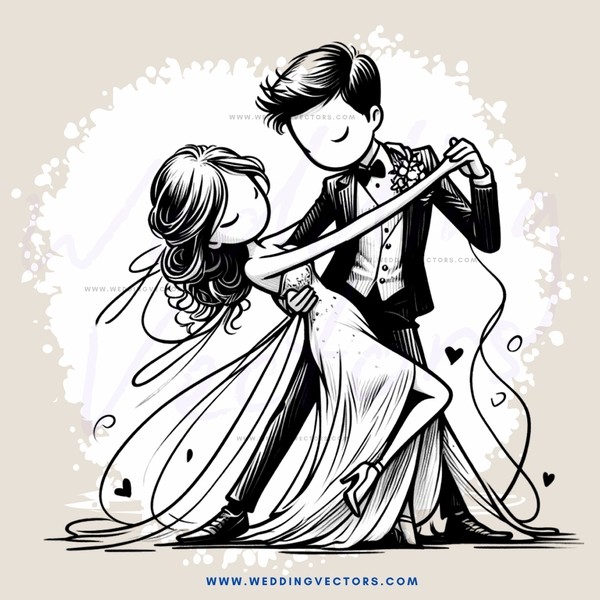 a man and woman dancing together