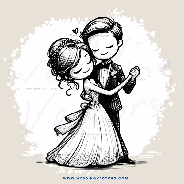 a couple in black and white photo