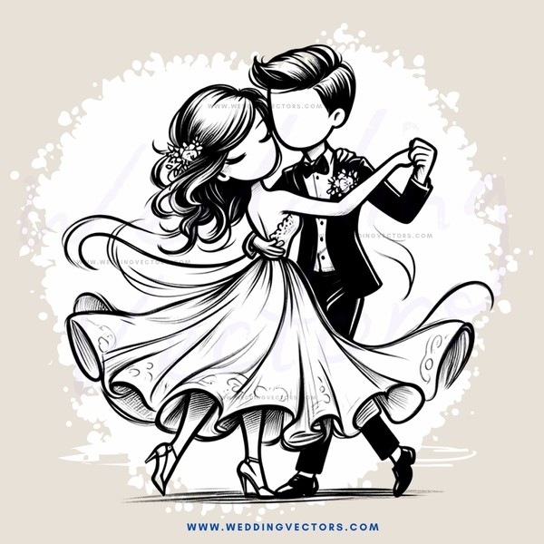 a couple dancing together