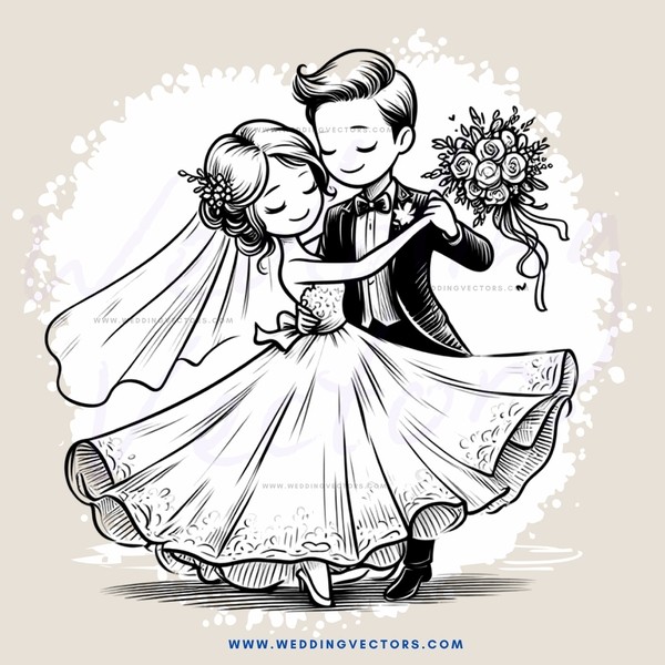 wedding picture with flowers