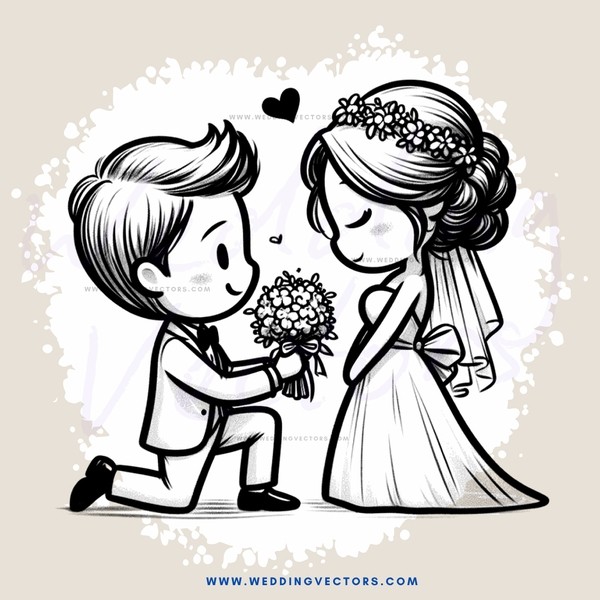 groom and bride posing for picture