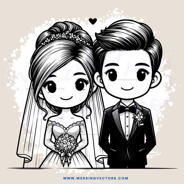 couple on their wedding day