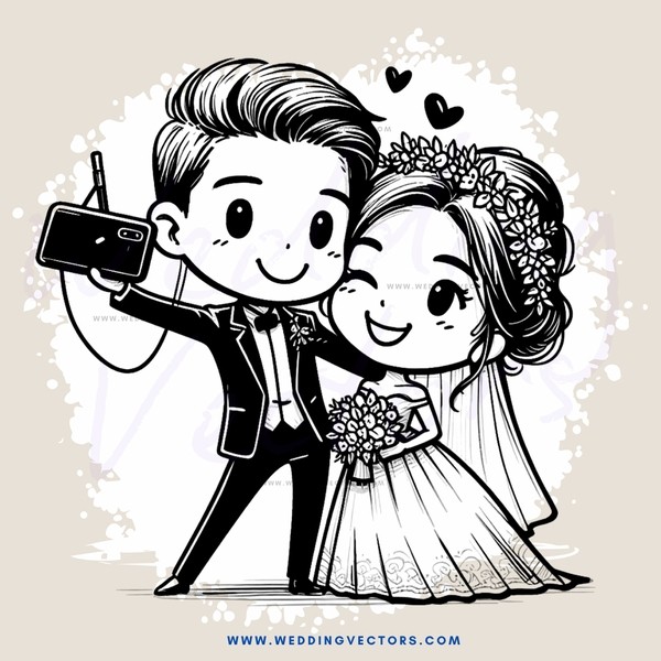 a young couple posing for a picture