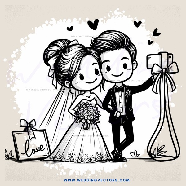 couple on their wedding day