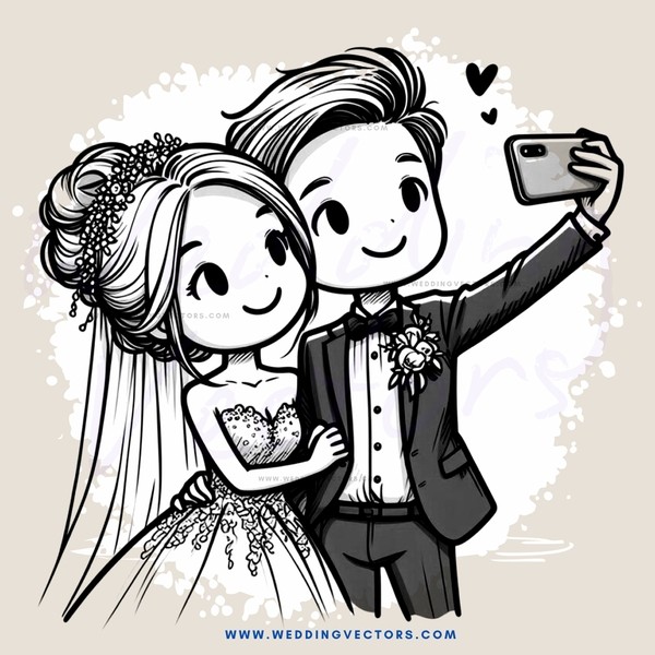 a couple posing for a picture together