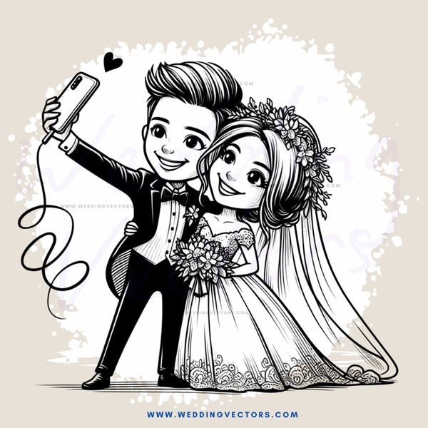 a boy and girl take a selfie with his camera