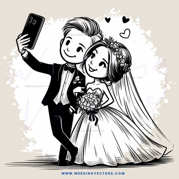 the groom and bride take their first dance together