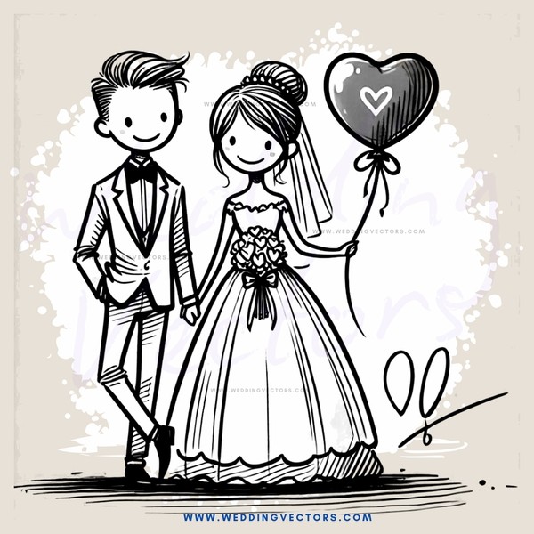 wedding patch and balloon