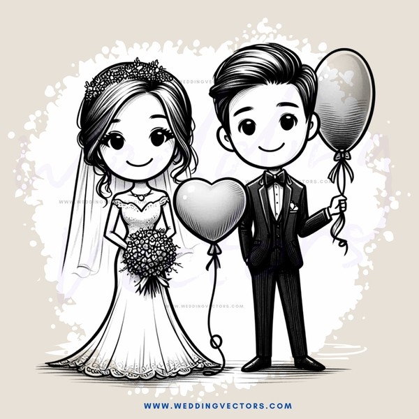 wedding portrait of bride and groom