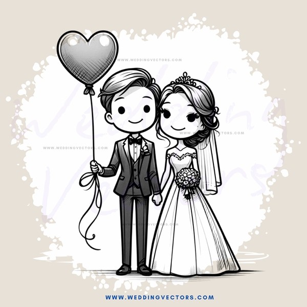 a couple with a heart balloon