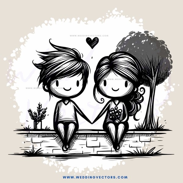 lovers hugging under a tree with an apple