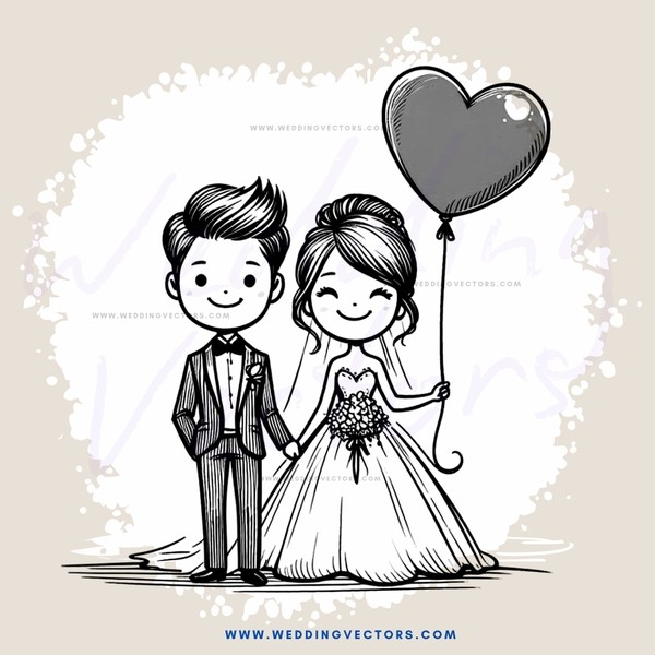 a couple holds hearts shaped balloons