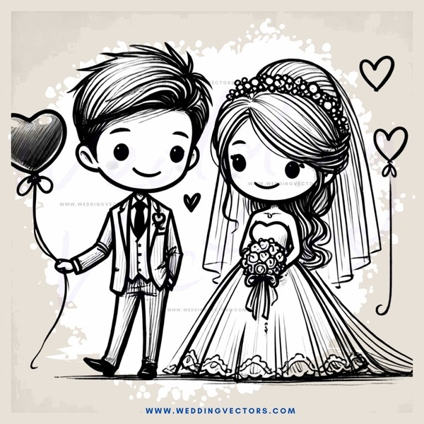 wedding bride and groom