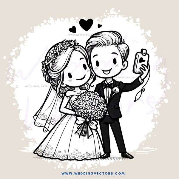 bride and groom sharing happy moment together